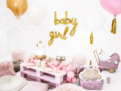 Balon okrągły kula średnica 1m metrowy Pastel White