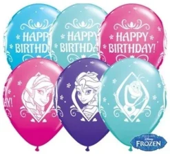 Balon Qualatex 11 cali Frozen Happy Birthday 1 szt