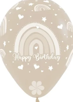 Balon Sempertex Boho Rainbow Happy Birthday 12 cali 1 szt. mix