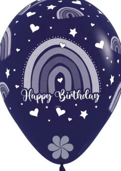 Balon Sempertex Boho Rainbow Happy Birthday 12 cali 1 szt. mix