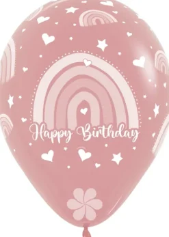Balon Sempertex Boho Rainbow Happy Birthday 12 cali 1 szt. mix