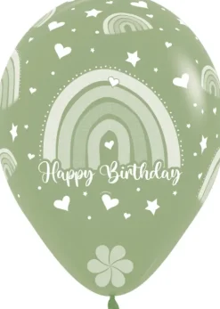 Balon Sempertex Boho Rainbow Happy Birthday 12 cali 1 szt. mix