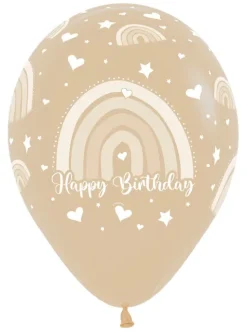 Balon Sempertex Boho Rainbow Happy Birthday 12 cali 1 szt. mix