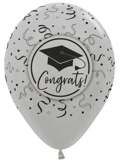 Balon Sempertex Congrats! Gratulacje! student uczeń 12 cali 1 szt. mix