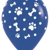 Balon Sempertex Paw Prints BOY psie łapki 12 cali 1 szt. mix