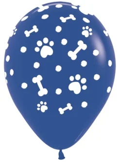Balon Sempertex Paw Prints BOY psie łapki 12 cali 1 szt. mix