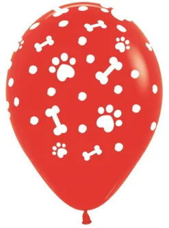 Balon Sempertex Paw Prints BOY psie łapki 12 cali 1 szt. mix
