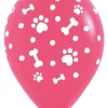 Balon Sempertex Paw Prints GIRL psie łapki 12 cali 1 szt. mix