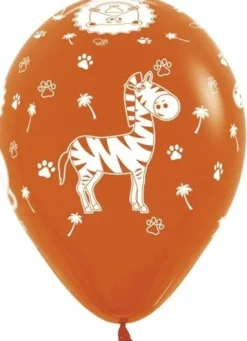 Balon Sempertex Zwierzęta z dżungli 12'' 1 sztuka Brązowy