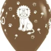 Balon Sempertex Zwierzęta z dżungli 12'' 1 sztuka Zółty
