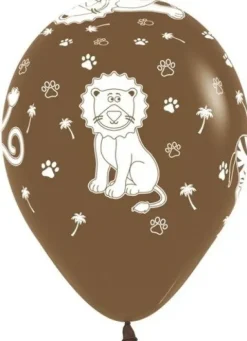 Balon Sempertex Zwierzęta z dżungli 12'' 1 sztuka Zółty