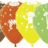 Balon Sempertex Zwierzęta z dżungli 12'' 1 sztuka Pomarańczowy