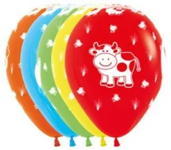 Balon Sempertex Zwierzęta z farmy 12'' 1 szt. Żółty