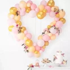 Balon Strong jednokolorowy 43 cm 17 cali 25 szt. Pastel Baby Pink