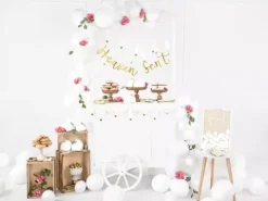 Balon Strong jednokolorowy 43 cm 17 cali 25 szt. Pastel Pure White