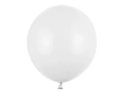 Balon Strong jednokolorowy 43 cm 17 cali 25 szt. Pastel Pure White