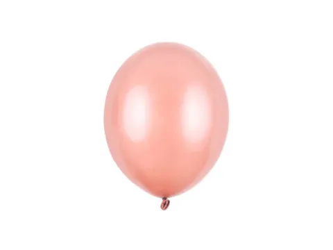 Balon Strong Metallic jednokolorowy 5 cali 100 szt. Metallic Rose Gold