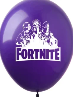 Balonu gumowe z nadrukiem FORTNITE mik kolorów zestaw 10 szt.