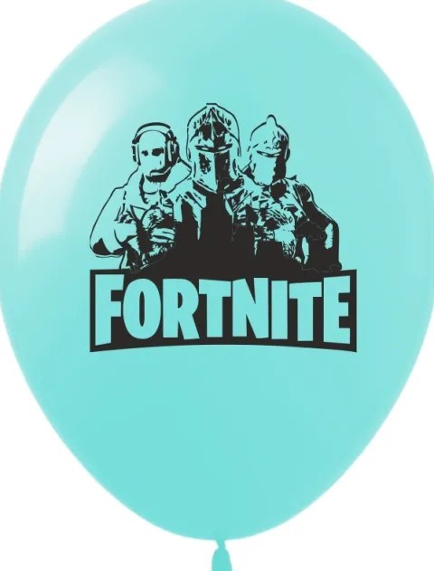 Balonu gumowe z nadrukiem FORTNITE mik kolorów zestaw 10 szt.