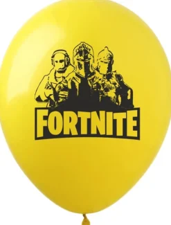 Balonu gumowe z nadrukiem FORTNITE mik kolorów zestaw 10 szt.