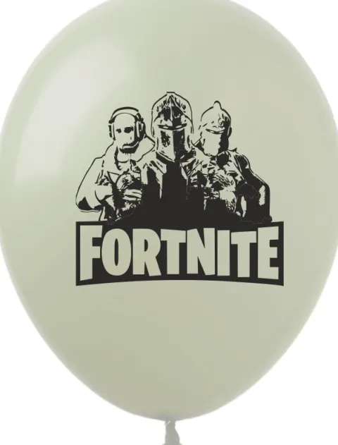 Balonu gumowe z nadrukiem FORTNITE mik kolorów zestaw 10 szt.
