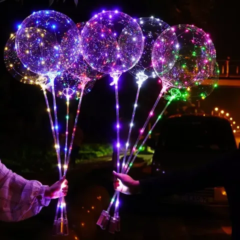 Balon świecący LED MULTIKOLOR zestaw (balon + lampki)