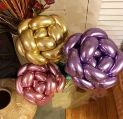 Balony do modelowania Chrome platynowe Q260 Beauty&Charm 50 szt. MIX kolorów