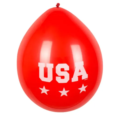 Balony gumowe USA zestaw 6 szt. mix 25 cm