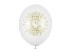 Balony Komunia Święta IHS 6szt.