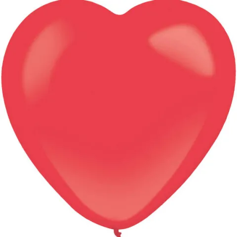 Balony lateksowe SERCE CZERWONE Everts Decor Amscan 12 cali 50 szt.
