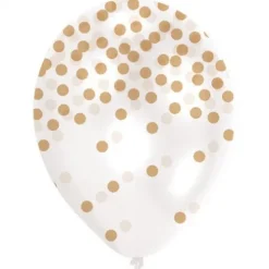 Balony nadruk Konfetti 11 cali 6 szt