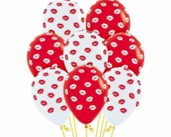 Balony Sempertex Całusy 12'' 50 szt USTA Mix