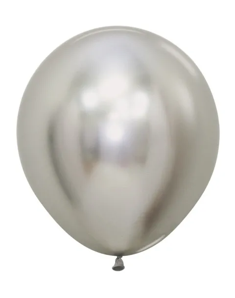 Balony Sempertex Chrome Shiny Reflex Silver 18 cali 1 szt.