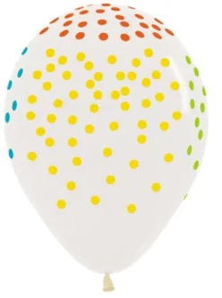Balony Sempertex Konfetti 12'' 50 szt Neonowe