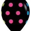 Balony Sempertex Kropki 12'' 50 szt Neonowe