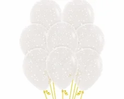 Balony Sempertex Małe Gwiazdki 12'' 12 szt Transparentne
