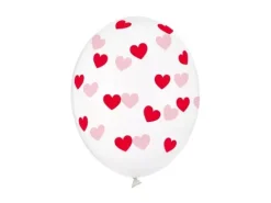 Balony Serduszka Crystal Clear 30cm 1 szt. kolor do wyboru