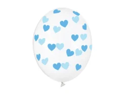 Balony Serduszka Crystal Clear 30cm 1 szt. kolor do wyboru
