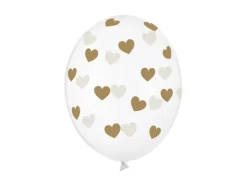 Balony Serduszka Crystal Clear 30cm 1 szt. kolor do wyboru