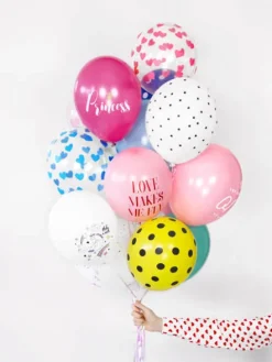 Balony Serduszka Crystal Clear 30cm 1 szt. kolor do wyboru