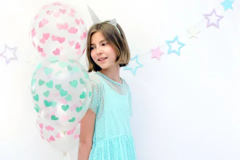 Balony Serduszka Crystal Clear 30cm 1 szt. kolor do wyboru