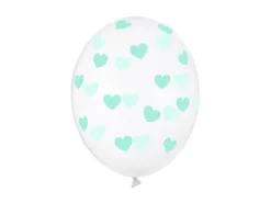 Balony Serduszka Crystal Clear 30cm 1 szt. kolor do wyboru