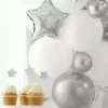 Balony srebrne Chrome Shiny - Glossy balloons 46 cm 5 szt.