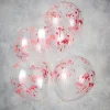 Balony transparentne 12 cali 5 szt. ŚLADY KRWI halloween