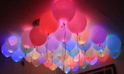 Balony świecące LED zestaw KOLOROWE mix 30 cm 5 szt.