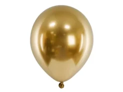 Balony złote Chrome Shiny - Glossy balloons 46 cm 5 szt.