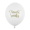 Balony białe pastelowe CHRZEST ŚWIĘTY 12 cali 1 szt.