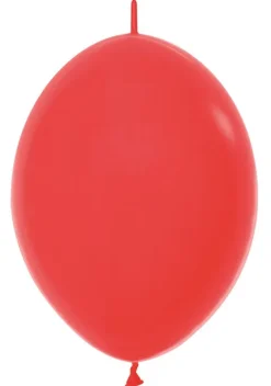 Balony do girland (Link-o-loon) LOL 12 cali Sempertex Solid 50 szt. Red