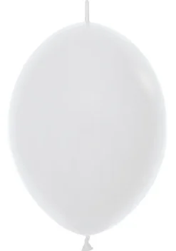Balony do girland (Link-o-loon) LOL 12 cali Sempertex Solid 50 szt. White