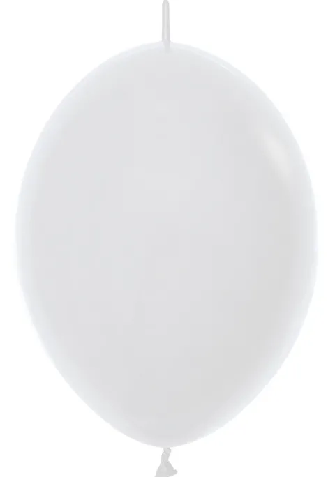 Balony do girland (Link-o-loon) LOL 12 cali Sempertex Solid 50 szt. White